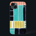 Geometrische blokken iPhone 13 hoesje<br><div class="desc">Geometrische klokken. Artiest: Grace Popp. Afbeelding-ID: 150774FN.</div>