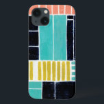 Geometrische blokken iPhone 13 hoesje<br><div class="desc">Geometrische klokken. Artiest: Grace Popp. Afbeelding-ID: 150774FN.</div>