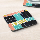 Geometrische blokken drankjes onderzetter (Linkerzijde)