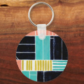 Geometrische blokken sleutelhanger (Voorkant)
