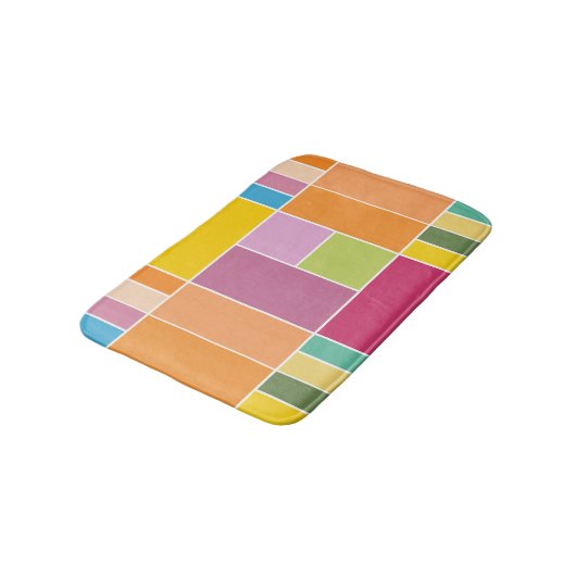 Geometrische blokken speeltijd badmat (Gekanteld)