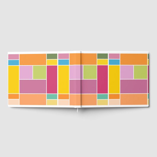 Geometrische blokken speeltijd gastenboek (Volledig)