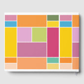 Geometrische blokken speeltijd gastenboek (Achterkant)