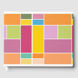 Geometrische blokken speeltijd gastenboek