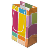 Geometrische blokken speeltijd klein cadeauzakje (Achterkant Gekanteld)