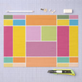 Geometrische blokken speeltijd tissuepapier (Craft)