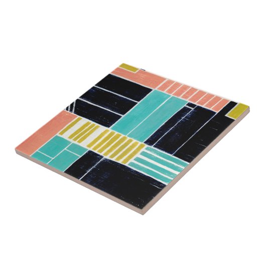 Geometrische blokken tegeltje (Zijkant)