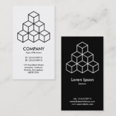 Geometrische blokken visitekaartje (Voorkant / Achterkant)