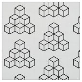 Geometrische blokken - zwart stof (Swatch)