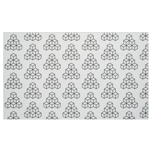Geometrische blokken - zwart stof (Fat Quarter)