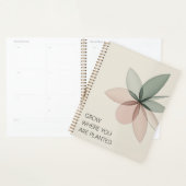 Geometrische Bloom Moderne Cover Art Planner (Display)