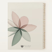 Geometrische Bloom Moderne Cover Art Planner (Achterkant)
