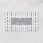 Geometrische Bohemiaanse patronen | Metaalbanner Visitekaartje (Achterkant)