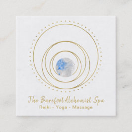 *~* Geometrische Boho Gold Sacred Geometry Cosmic Vierkante Visitekaartje