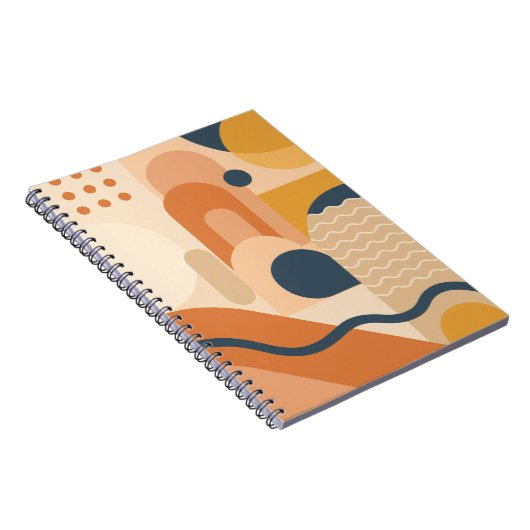 Geometrische Boho Notitieboek - Modern Abstract (Rechterzijde)