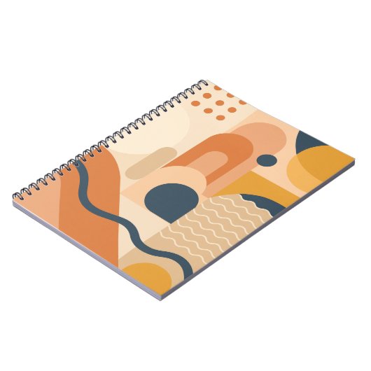 Geometrische Boho Notitieboek - Modern Abstract (Linkerzijde)