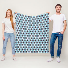 Geometrische Bonanza fleece deken