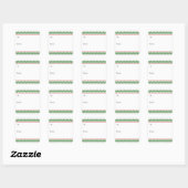 Geometrische boog kerstboom sticker (Vel)