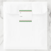 Geometrische boog kerstboom sticker (Tas)