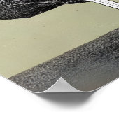 Geometrische boom met wortels op de grond poster (Hoek)