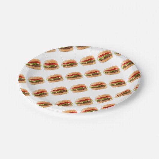 Geometrische Borden van kaeseburger Papieren Bordje (Gekanteld)