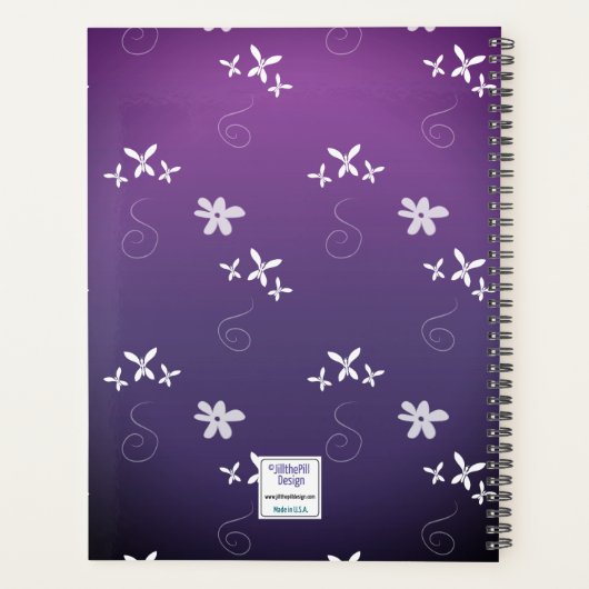 Geometrische botervliegen planner (Achterkant)