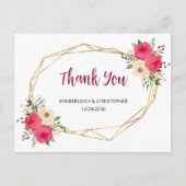 Geometrische Bourgogne Boho Floral Weddenschap Dan Briefkaart (Voorkant)