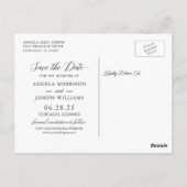 Geometrische Bourgogne Red Floral bespaart de datu Briefkaart (Achterkant)