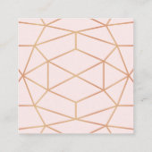 Geometrische bruiloft gunst Label | Aangepaste kle (Achterkant)