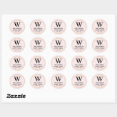 Geometrische bruiloft gunst Sticker | Aangepaste k (Vel)