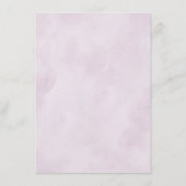 Geometrische bruiloft met Paarse dustbloemen Informatiekaartje (Achterkant)