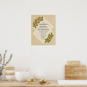 Geometrische bruiloftsverklaring "Heilige Matrimon Poster (Keuken)