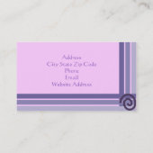 Geometrische Business Guard Visitekaartje (Achterkant)