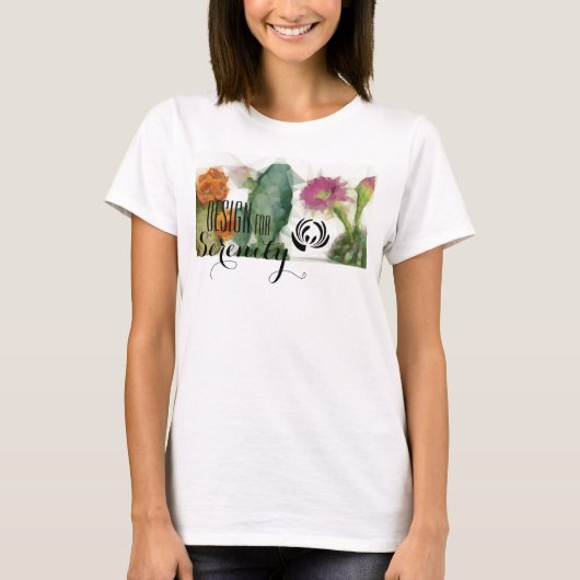 Geometrische Cactus Blossom Vrouwen Spiertank T-shirt (Voorkant)
