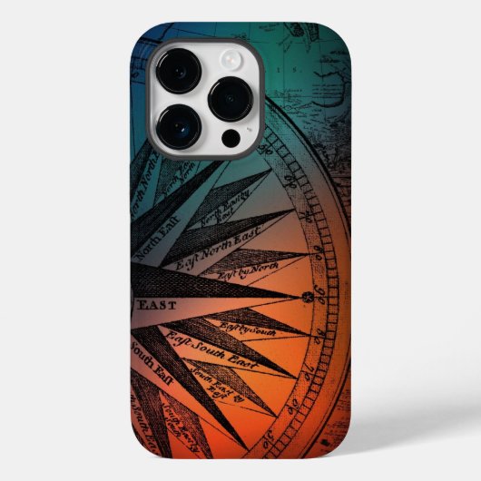 Geometrische campass Case-Mate iPhone case (Achterkant)