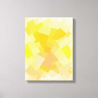 Geometrische canva art print van Yellow Harmony