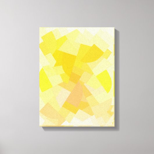 Geometrische canva art print van Yellow Harmony (Voorkant)