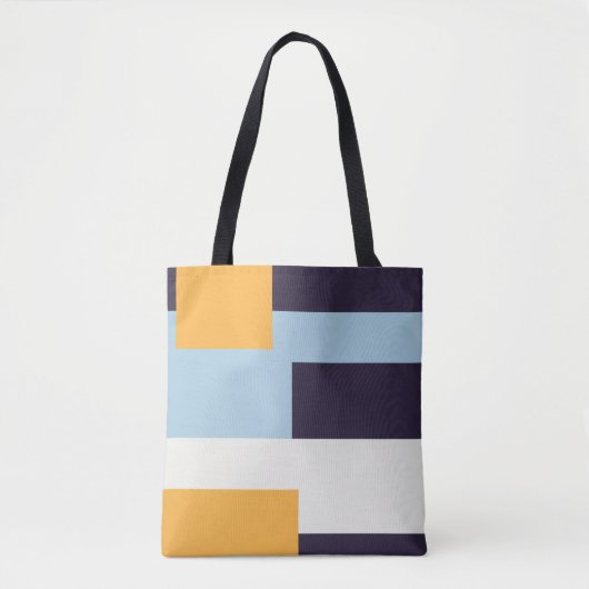 Geometrische canvas tas (Voorkant)