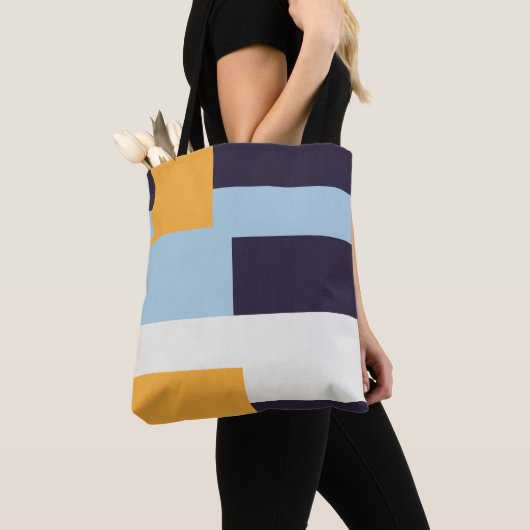 Geometrische canvas tas (Dichtbij)
