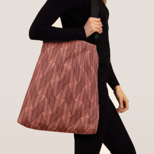 Geometrische cedar Crossbody Bag (2 grootten) Tas