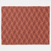 Geometrische cedar Fleece Blanket (3 maten) (Voorkant (Horizontaal))
