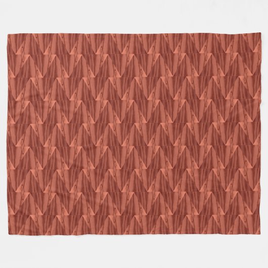 Geometrische cedar Fleece Blanket (3 maten) (Voorkant (Horizontaal))