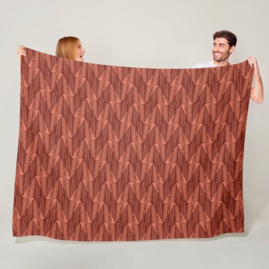 Geometrische cedar Fleece Blanket (3 maten) Deken (In situ)