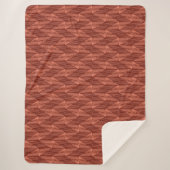 Geometrische Cedar Sherpa Blanket (3 formaten) Deken (Voorkant)