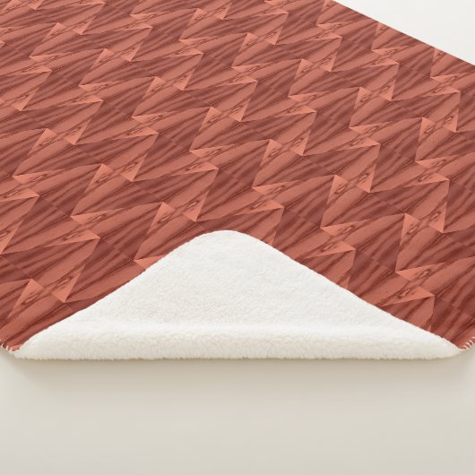 Geometrische Cedar Sherpa Blanket (3 formaten) Deken (3/4)