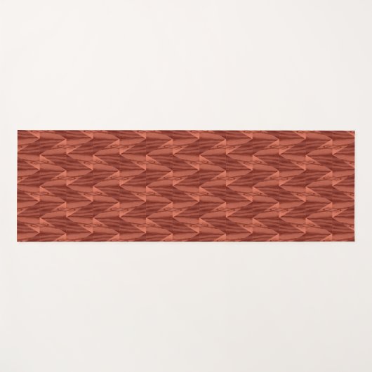 Geometrische cedar Yoga Mat (Voorkant (horizontaal))