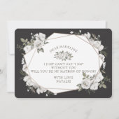 Geometrische Cherish Matron of Honor proposal Kaar (Achterkant)