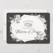 Geometrische Cherish Matron of Honor proposal Kaar (Voorkant)