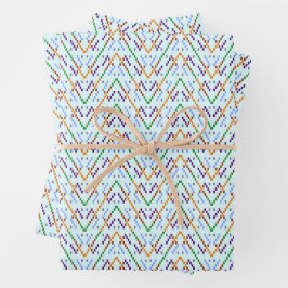 Geometrische Chevron Zigzag Mozaïek Naadloos Patro Inpakpapier Vel