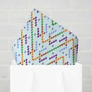 Geometrische Chevron Zigzag Mozaïek Naadloos Patro Tissuepapier